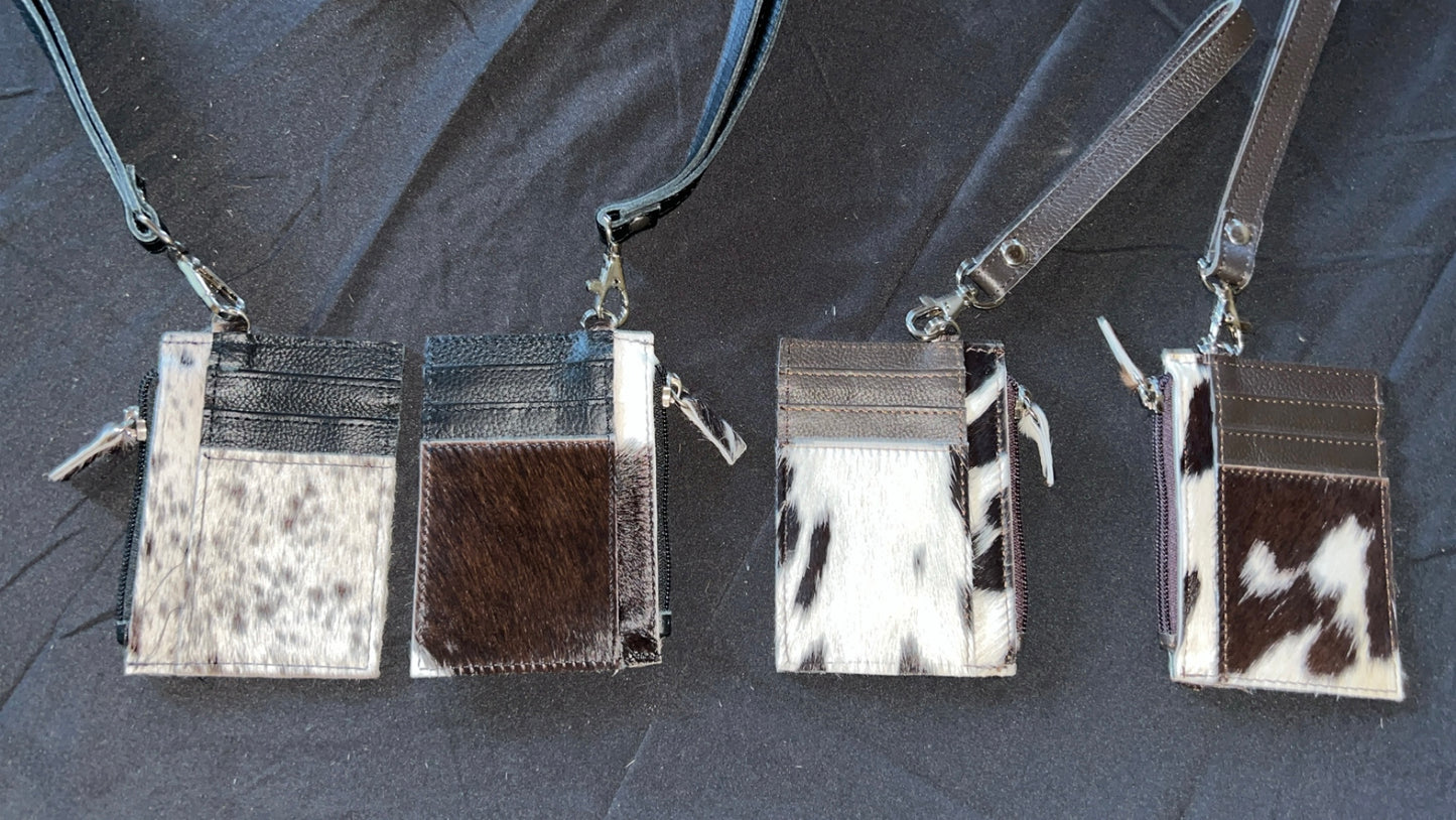 Genuine leather & cowhide keychain