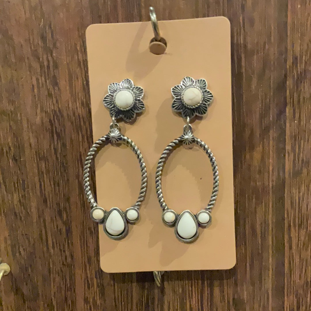 Open Rope Oval Earrings