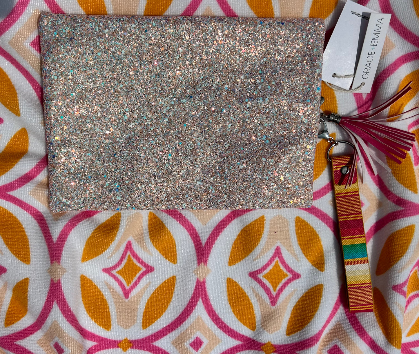 GLITTER MAGIC DOUBLE ZIPPER VERSI BAG