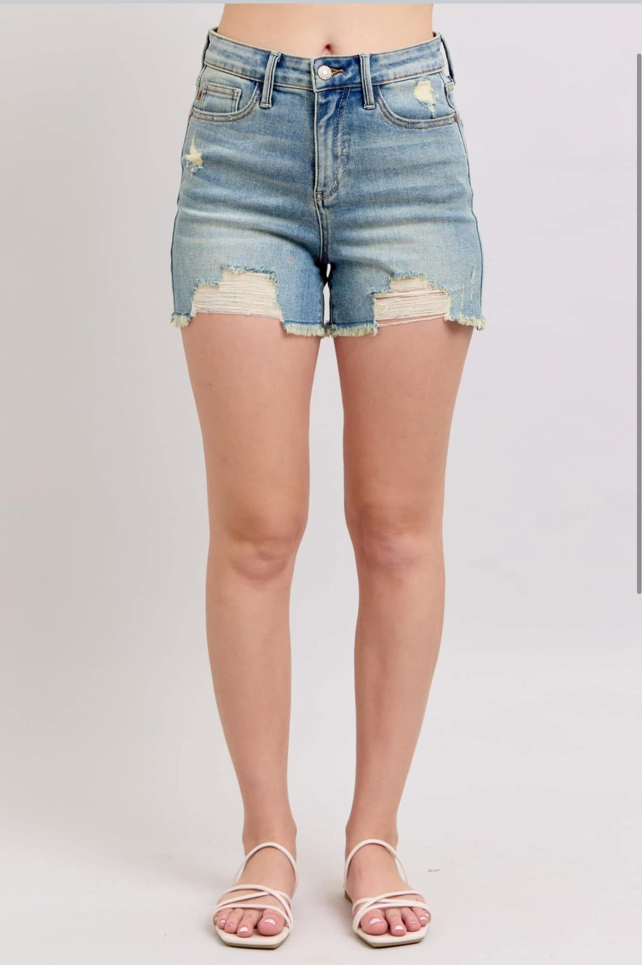 Judy Blue High Waist Ripped Shorts