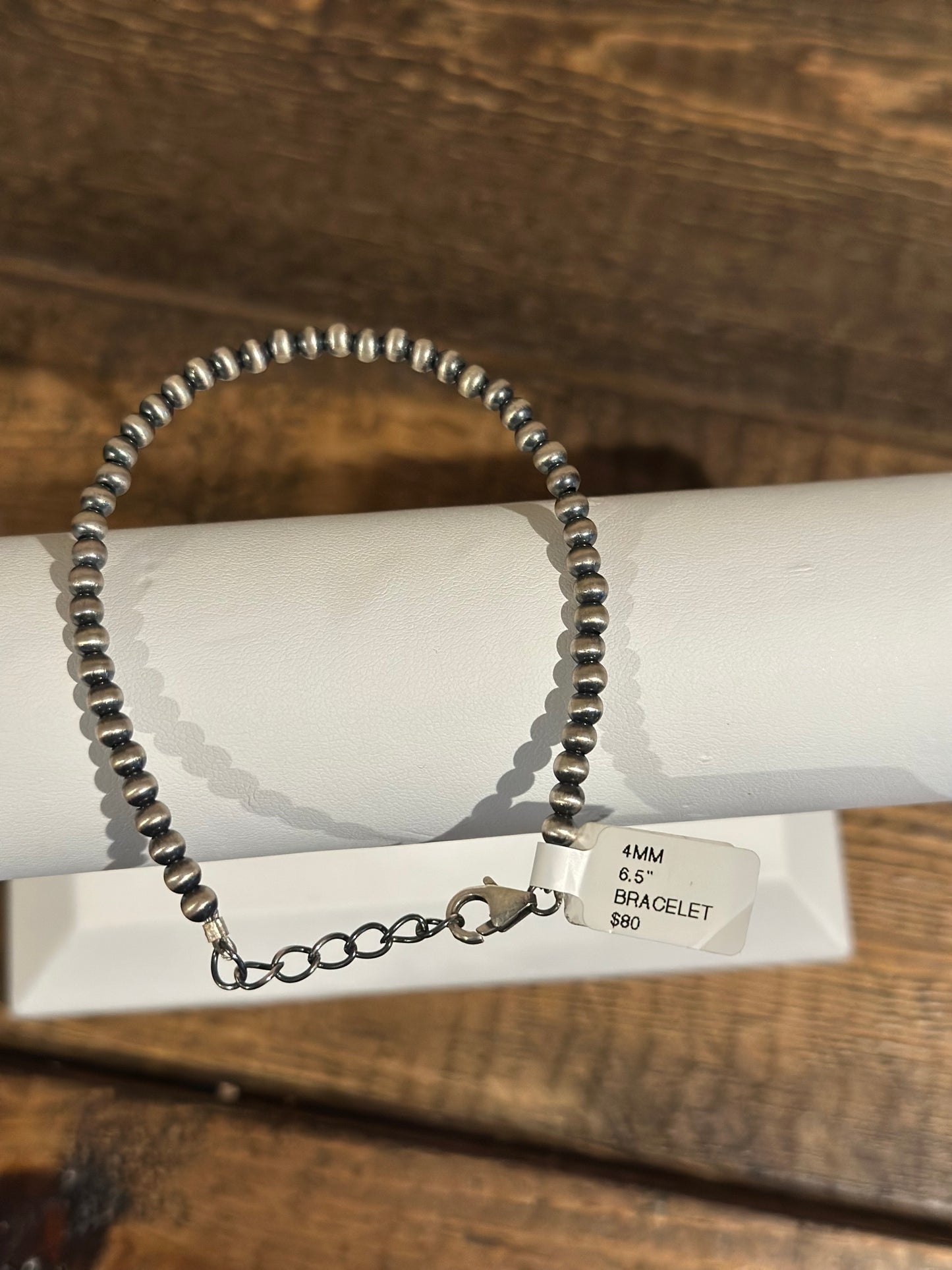 4MM 6.5 Sterling Silver Bracelet