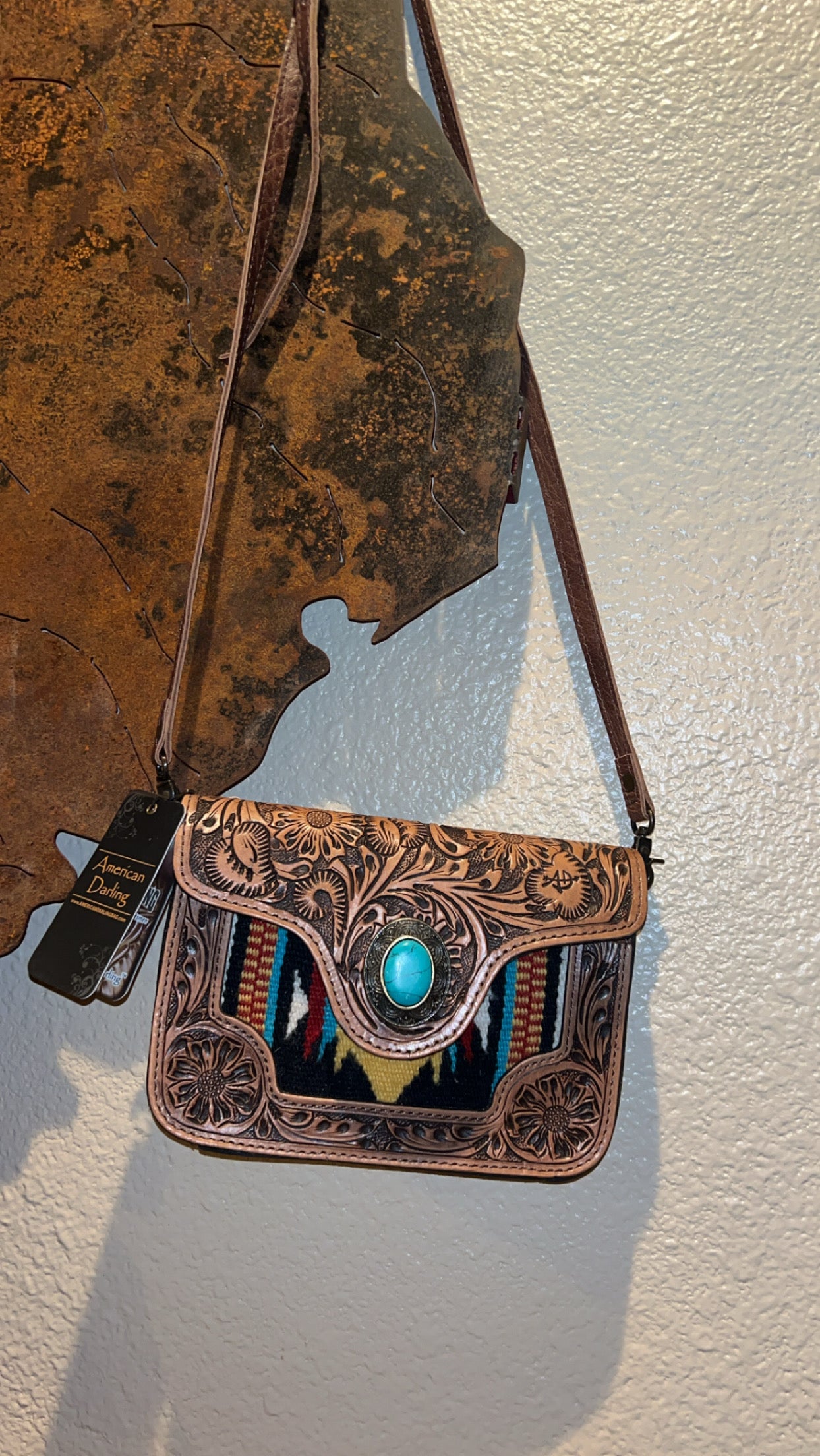 Crossbody Hair On Genuine Western Leather Women Bag
