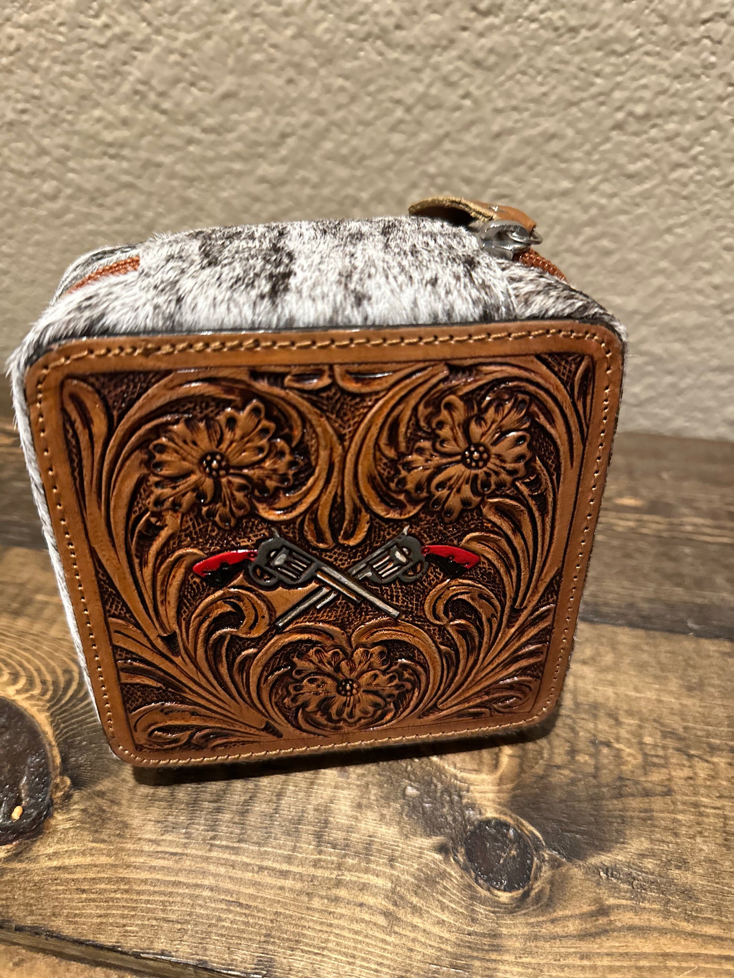 Cowhide Jewelry Box