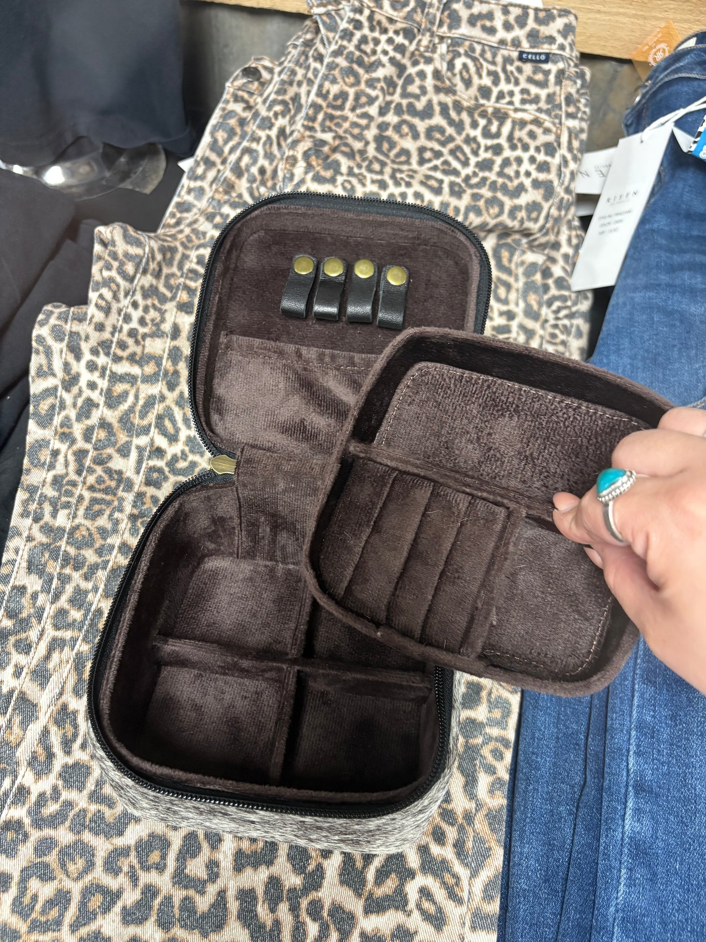 Checkered jewelry box