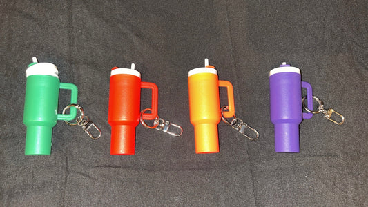 Tumbler keychain & chapstick holder