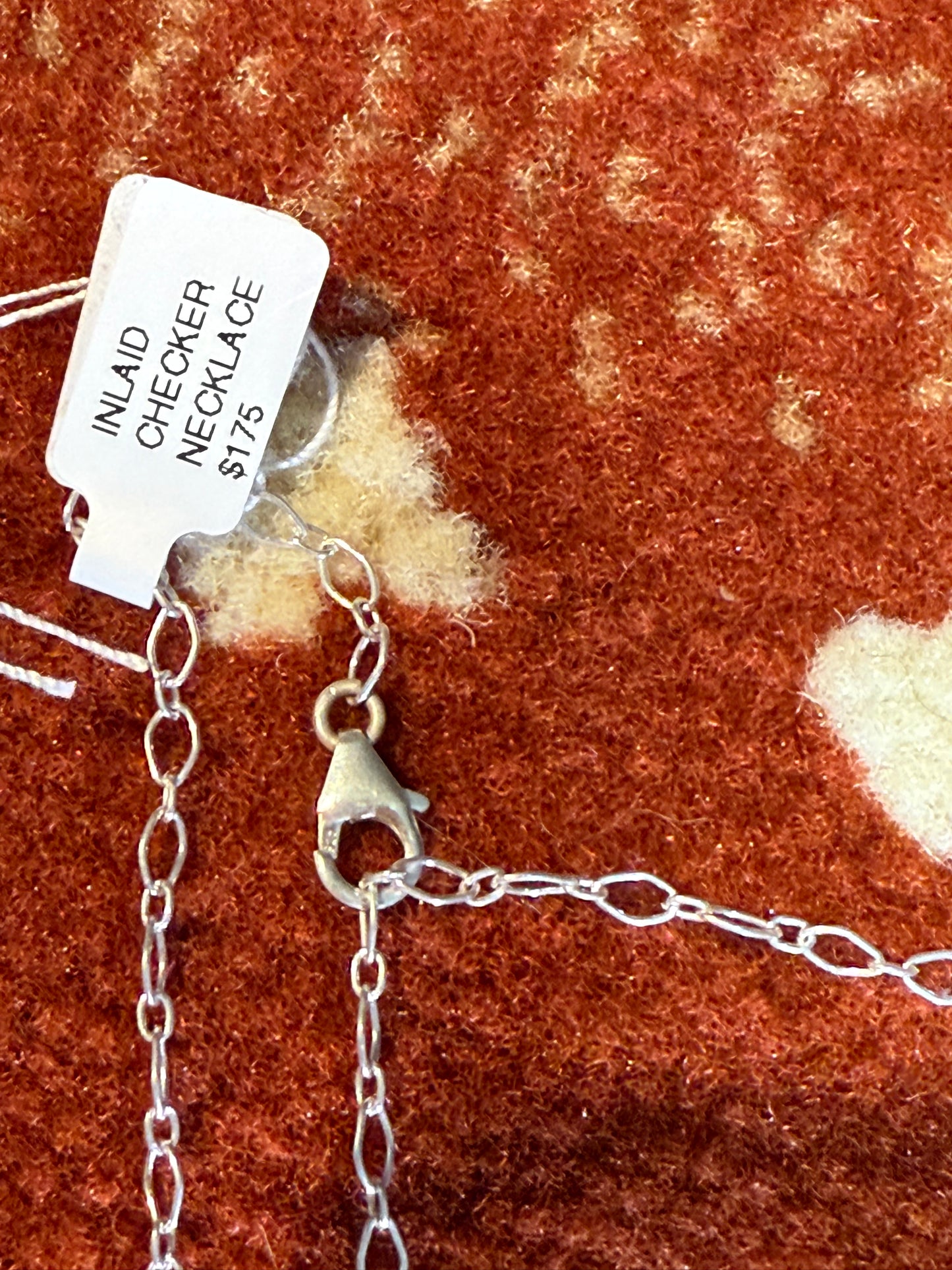 Inlaid Checker Necklace