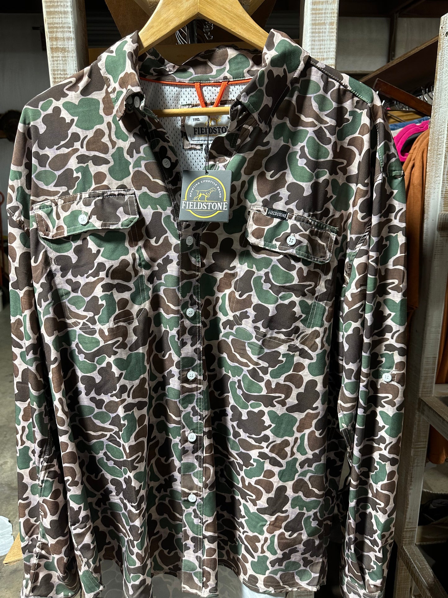 L/S Camo Button Down