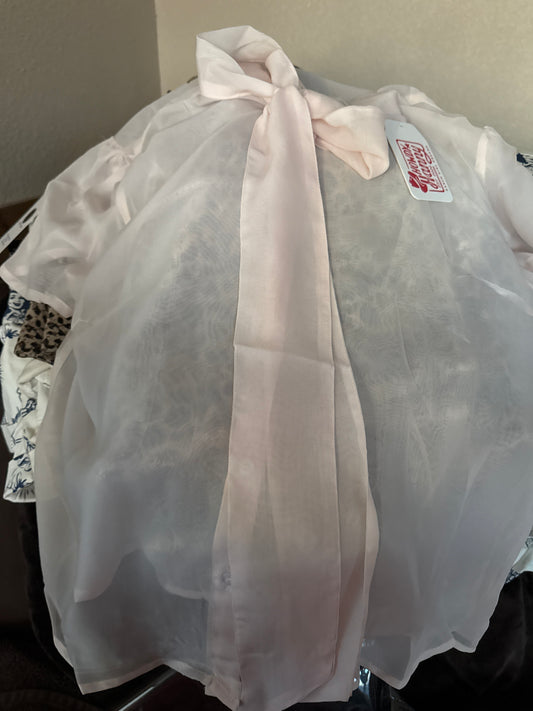 IVORY Tie Top