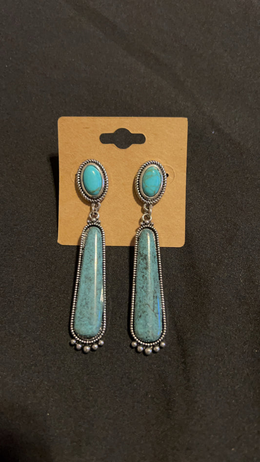 Turquoise drop earrings