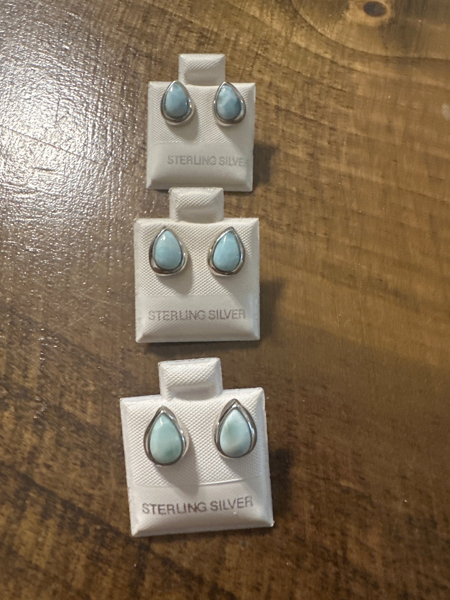 Sterling Silver Teardrop studs