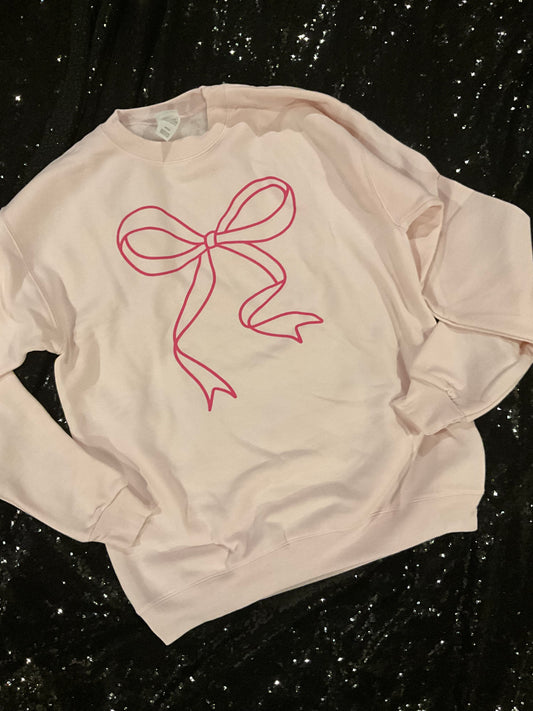 Pink Bow Sweater