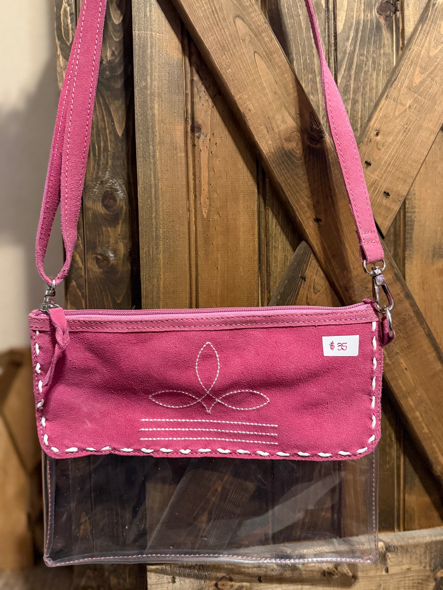 Boot stitch Clear bag