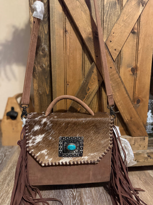 Turquoise conch Purse