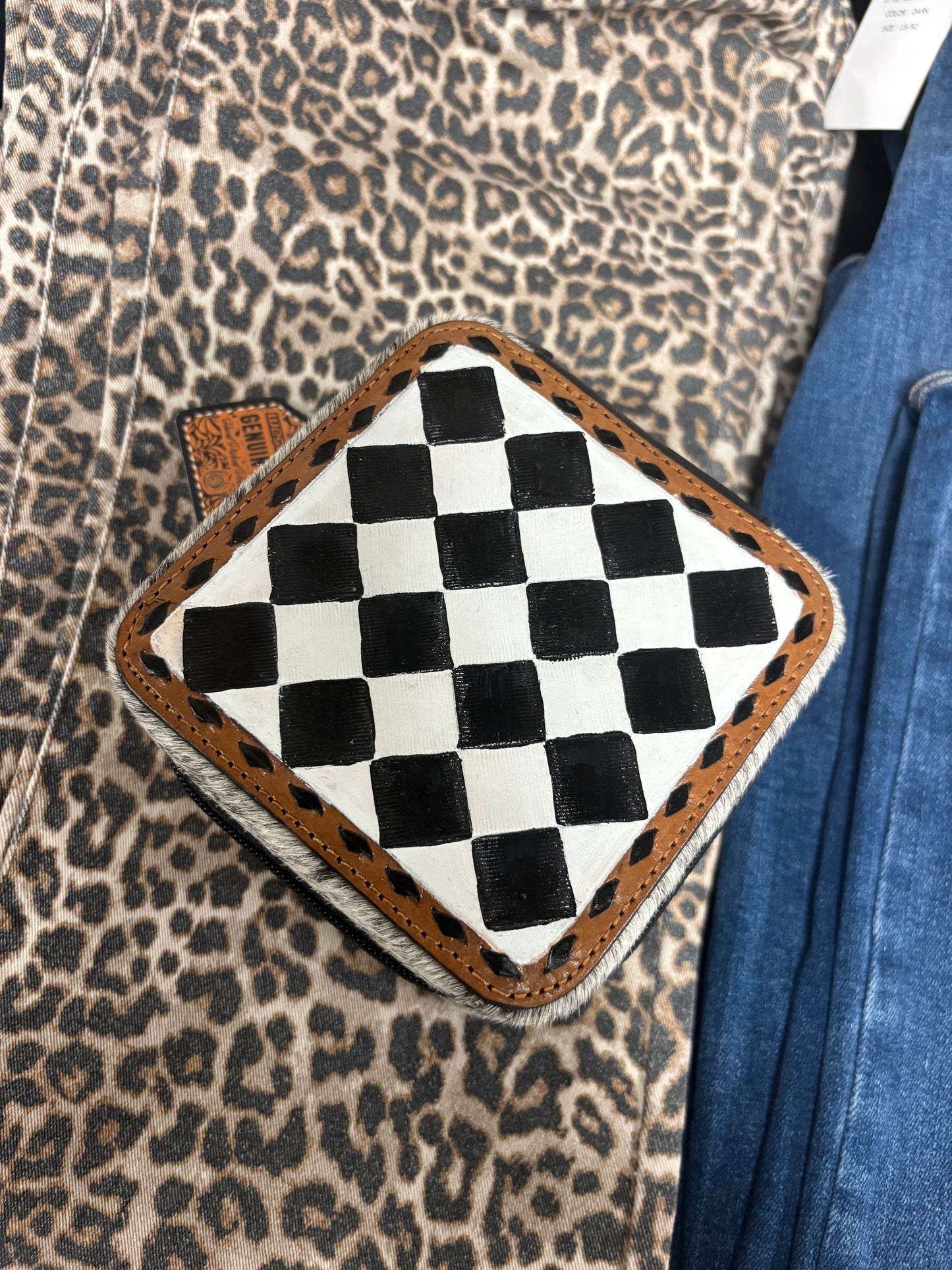 Checkered jewelry box