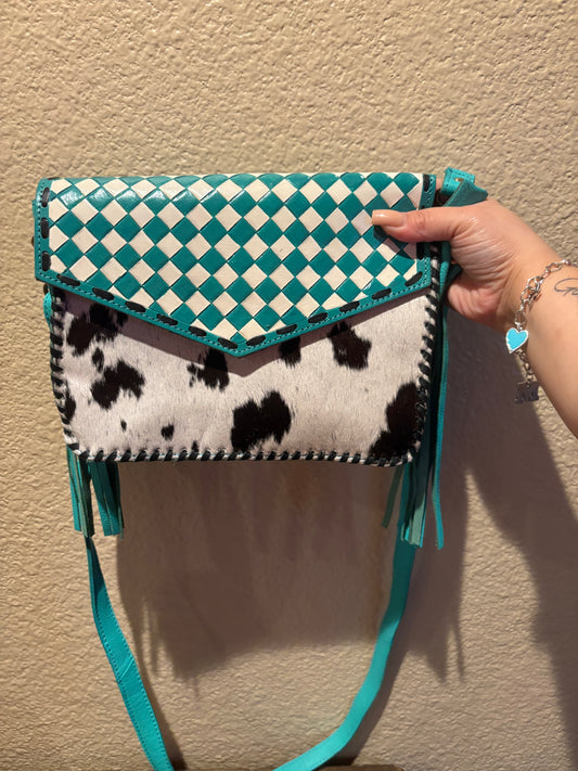 Turquoise Fringe Crossbody