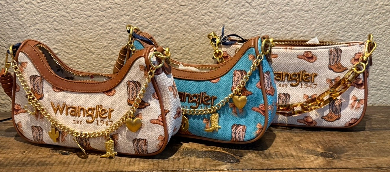 Wrangler Rodeo Icon Western Baguette Shoulder Bag